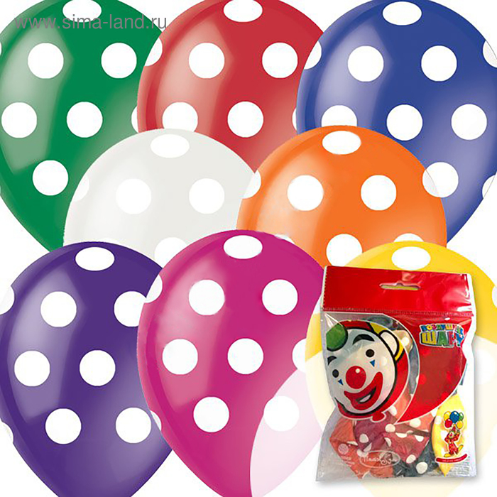 Шар латексный 12" «Горошек», 5-сторонний, набор 10 шт., цвета МИКС
Шар латексный 12" «Горошек», 5-сторонний, набор 10 шт., цвета МИКС