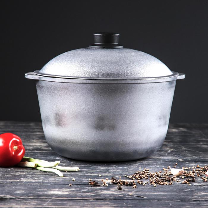 Казан алюминиевый "Охотничий", с крышкой, без дужки, 6 л
Казан алюминиевый "Охотничий", с крышкой, без дужки, 6 л