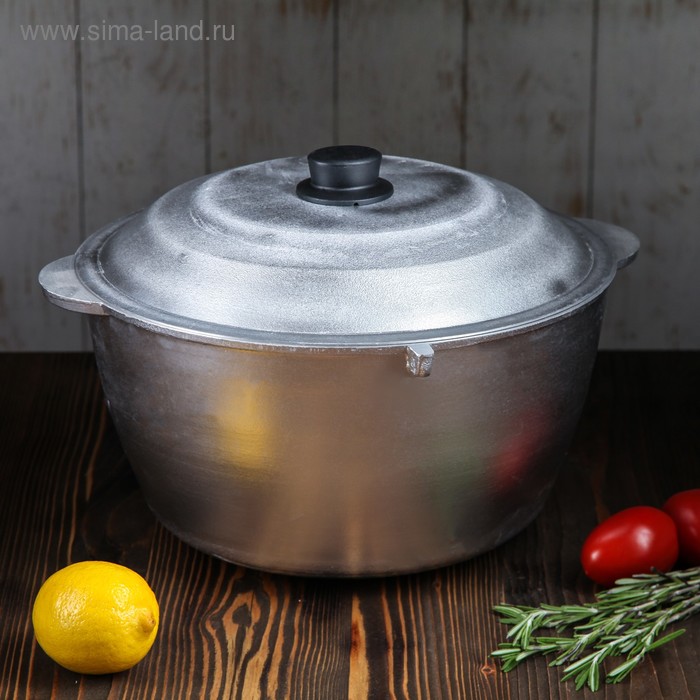 Казан алюминиевый "Охотничий", 12 л, с крышкой, без дужки
Казан алюминиевый "Охотничий", 12 л, с крышкой, без дужки