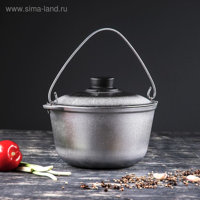 Казан алюминиевый "Турист", с крышкой и дужкой, 2.5 л
Казан алюминиевый "Турист", с крышкой и дужкой, 2.5 л