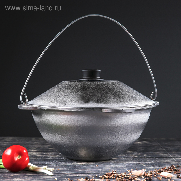 Казан алюминиевый "Татарский", с крышкой и дужкой, 6 л
Казан алюминиевый "Татарский", с крышкой и дужкой, 6 л