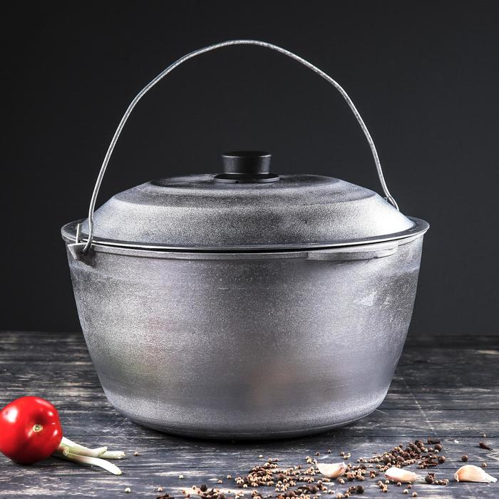 Казан алюминиевый "Походный", с крышкой и дужкой, 12 л
Казан алюминиевый "Походный", с крышкой и дужкой, 12 л