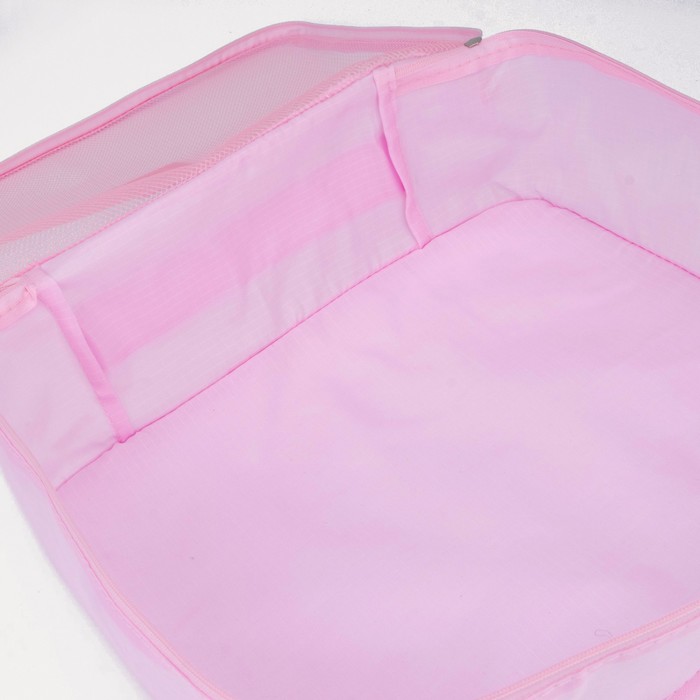 фото Набор косметичек на молниях, 6 в 1, цвет розовый