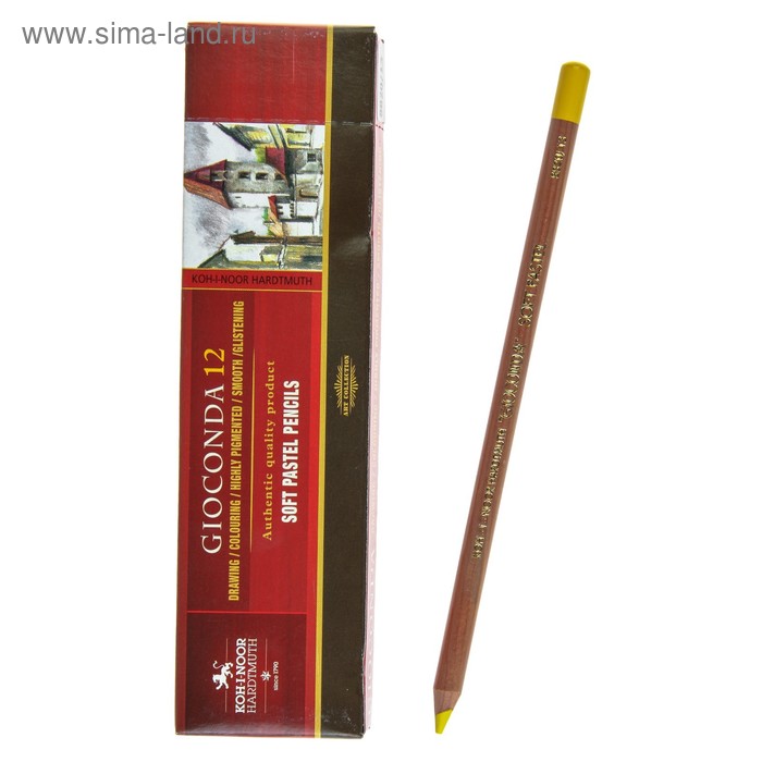 Пастель сухая в карандаше Koh-I-Noor GIOCONDA 8820/13 Soft Pastel, жёлтый цинк
Пастель сухая в карандаше Koh-I-Noor GIOCONDA 8820/13 Soft Pastel, жёлтый цинк