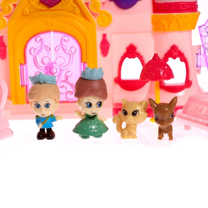 Замок для кукол «Шикарный дворец» с аксессуарами, световые и звуковые эффекты
Замок для кукол «Шикарный дворец» с аксессуарами, световые и звуковые эффекты