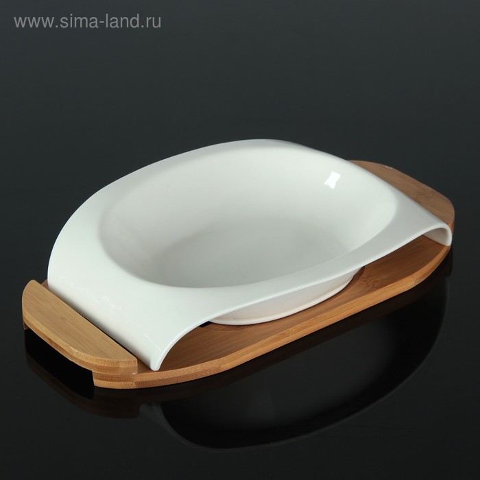 Салатник керамический «Эстет», 800 мл, на деревянной подставке
Салатник керамический «Эстет», 800 мл, на деревянной подставке
