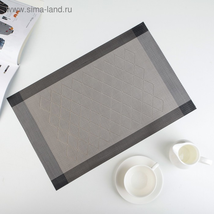 Салфетка сервировочная на стол «Параллель», 45,5×30 см, цвет коричневый
Салфетка сервировочная на стол «Параллель», 45,5×30 см, цвет коричневый