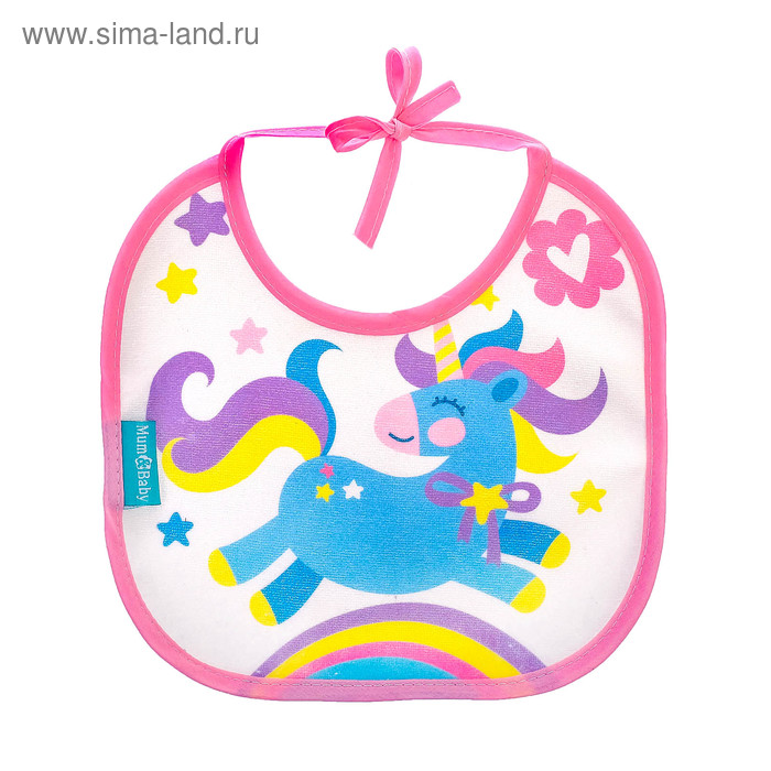 Нагрудник детский «Волшебная пони» из махры, непромокаемый, размер 20х20 см
Нагрудник детский «Волшебная пони» из махры, непромокаемый, размер 20х20 см