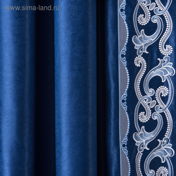фото Комплект штор «валери», размер 200 х 270 см, синий pasionaria