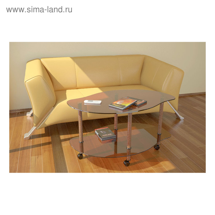 Стол журнальный №62 «Волна», стекло, цвет бронза тонированный
Стол журнальный №62 «Волна», стекло, цвет бронза тонированный
