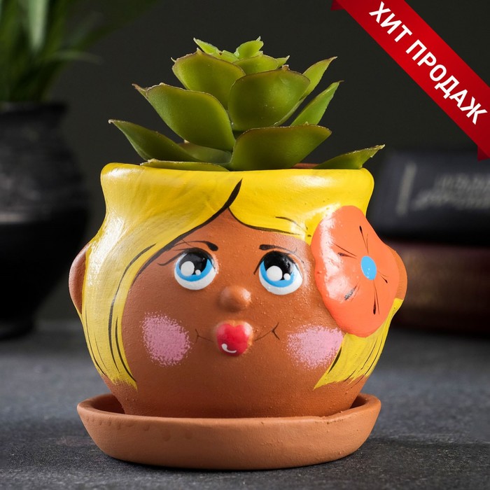 Горшок "Личико девочка" 9×8,5 см МИКС
Горшок "Личико девочка" 9×8,5 см МИКС