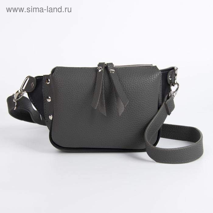 Поясная сумка на молнии, регулируемый ремень, цвет серый
Поясная сумка на молнии, регулируемый ремень, цвет серый