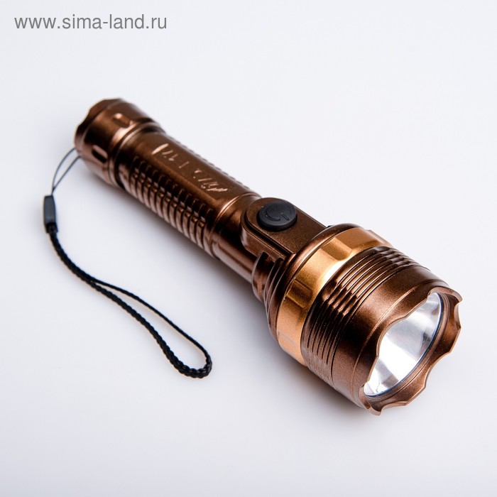 фото Фонарь ручной на шнурке, 1 led, 1 режим, батарея 2 аа, микс, 4.5х14 см