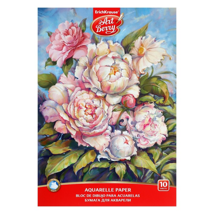 Альбом для акварели А4, 10 листов, на клею, Erich Krause ArtBerry "Пионы"
Альбом для акварели А4, 10 листов, на клею, Erich Krause ArtBerry "Пионы"