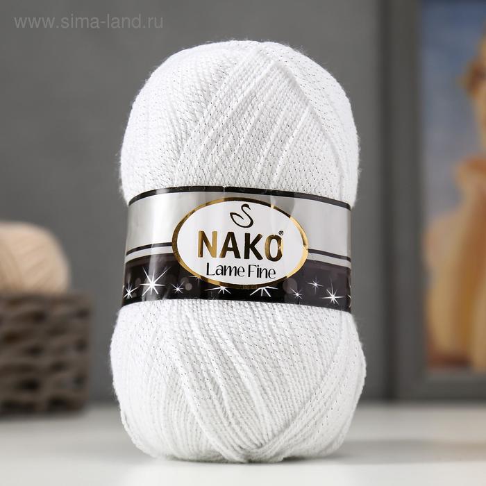 Пряжа "Lame Fine" 96% акрил, 4% люрекс 440м/100гр (208 G серебристо-белый)
Пряжа "Lame Fine" 96% акрил, 4% люрекс 440м/100гр (208 G серебристо-белый)