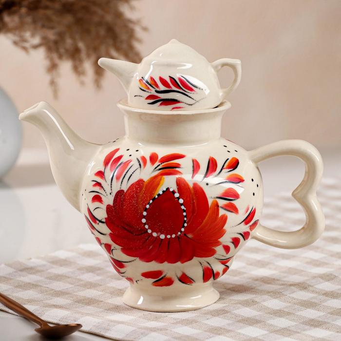 Чайник для заварки "Самовар", белый, роспись, 0.8 л
Чайник для заварки "Самовар", белый, роспись, 0.8 л