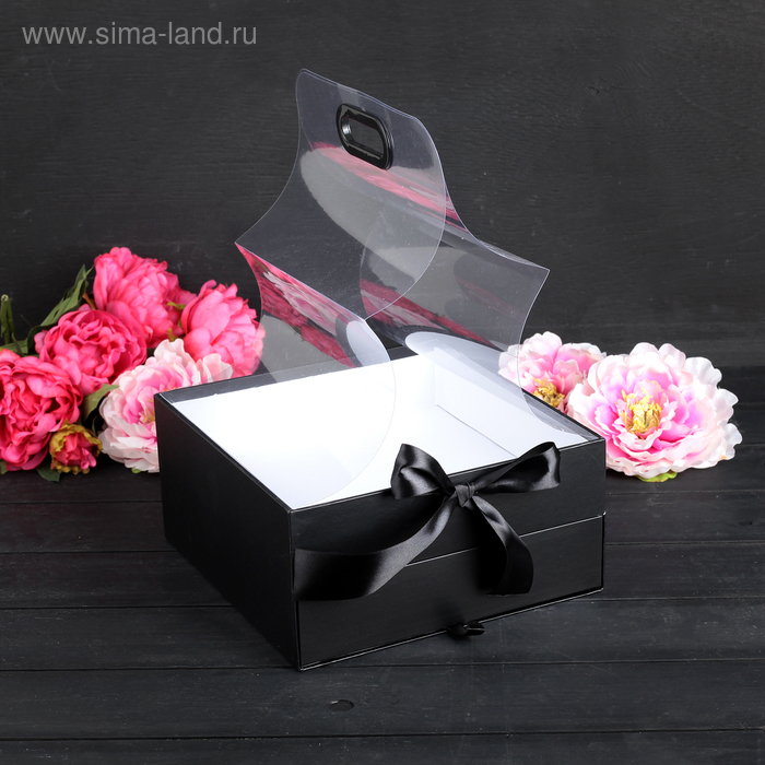 Коробка подарочная, черный, 25 х 25 х 12 см
Коробка подарочная, черный, 25 х 25 х 12 см