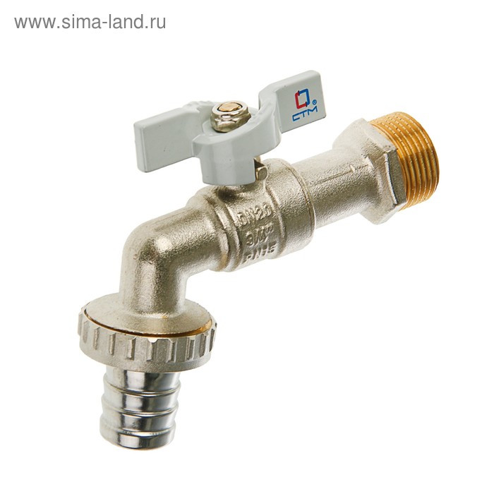 Кран водоразборный "СТМ" Стандарт, 3/4", бабочка 
Кран водоразборный "СТМ" Стандарт, 3/4", бабочка