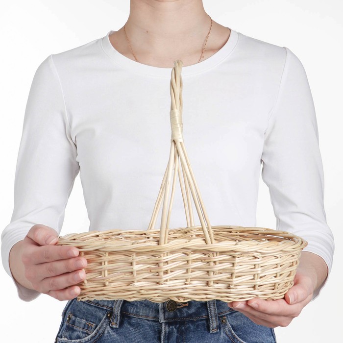 фото Корзина «карина», №1, дно:16×24 см, верх:30×24 см, h=7/27 см, лоза