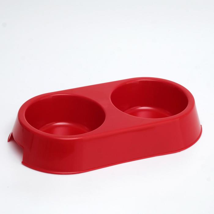 Миска для кошек пластиковая, двойная, 29,5 х 16,5 х 5 см, красный, 400 мл
Миска для кошек пластиковая, двойная, 29,5 х 16,5 х 5 см, красный, 400 мл