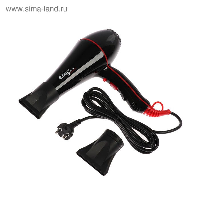 Фен Mark Shmidt 9500, 2200 Вт, 2 скорости, 3 температурных режима, ионизация, чёрный
Фен Mark Shmidt 9500, 2200 Вт, 2 скорости, 3 температурных режима, ионизация, чёрный