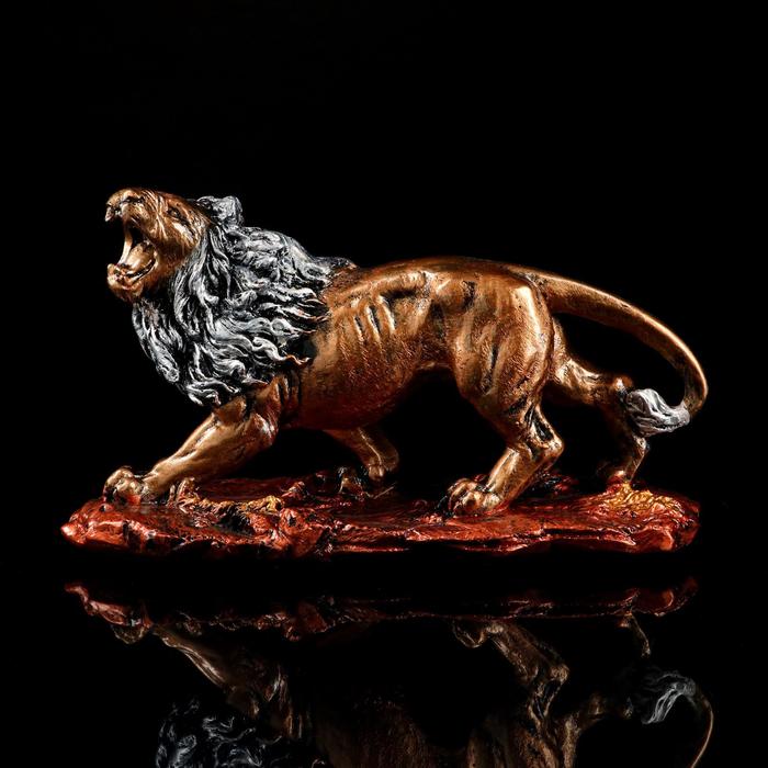 Статуэтка "Лев рычащий", гипс, 15х39х23 см, микс 
Статуэтка "Лев рычащий", гипс, 15х39х23 см, микс