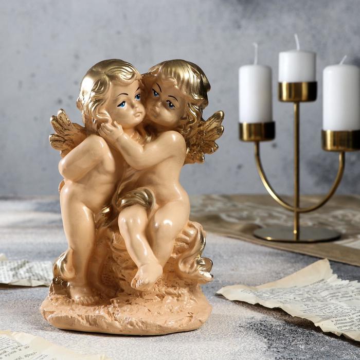 Статуэтка "Обнимающиеся ангелы", бежевая, гипс, 20 см
Статуэтка "Обнимающиеся ангелы", бежевая, гипс, 20 см
