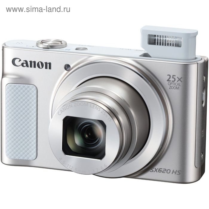 фото Фотоаппарат canon powershot sx620 hs, 20.2 mpix, zoom25x 3", 1080 p, hdmi, wifi, белый