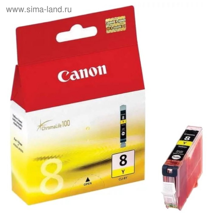 фото Картридж струйный canon cli-8y 0623b024 желтый для canon ip6600d/4200/5200/5200r