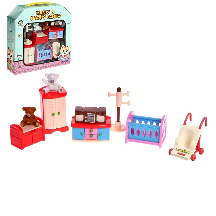 Мебель для кукол «Спальня», 9 предметов
Мебель для кукол «Спальня», 9 предметов