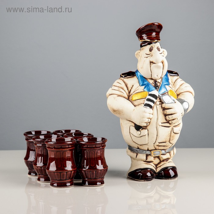 Набор для коньяка "Гаишник", 7 предметов в наборе, 1.25 л / 0.05 л
Набор для коньяка "Гаишник", 7 предметов в наборе, 1.25 л / 0.05 л