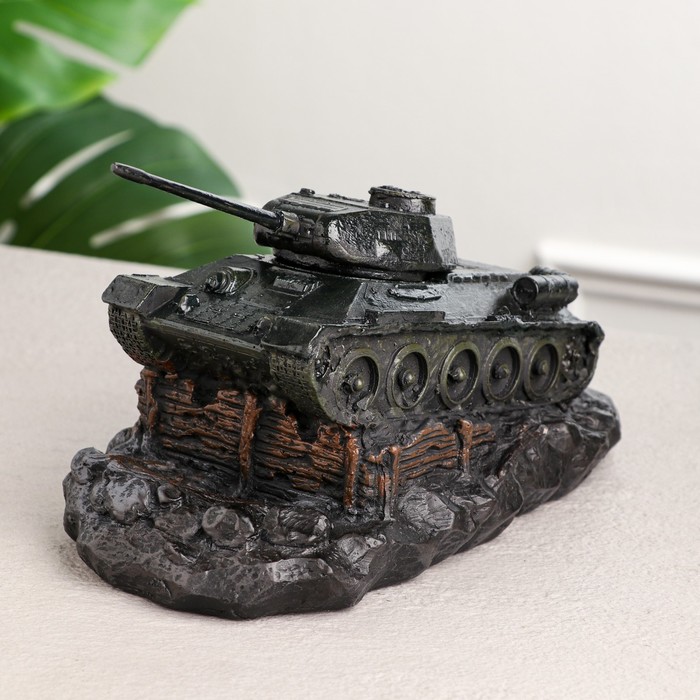 Копилка "Танк Т-34", зелёная, гипс, 25х14х12 см
Копилка "Танк Т-34", зелёная, гипс, 25х14х12 см