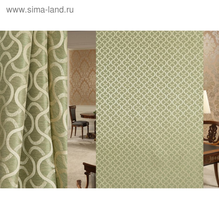 Ткань портьерная Gloria в рулоне, ширина 150 см, жаккард 
Ткань портьерная Gloria в рулоне, ширина 150 см, жаккард