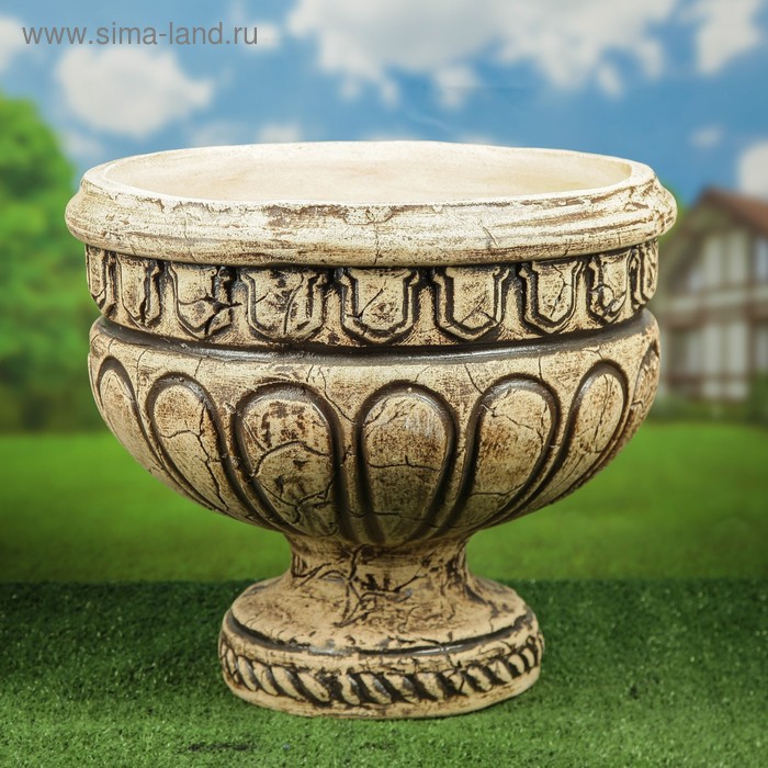 Кашпо садовое "Чаша", шамот, 38 л
Кашпо садовое "Чаша", шамот, 38 л