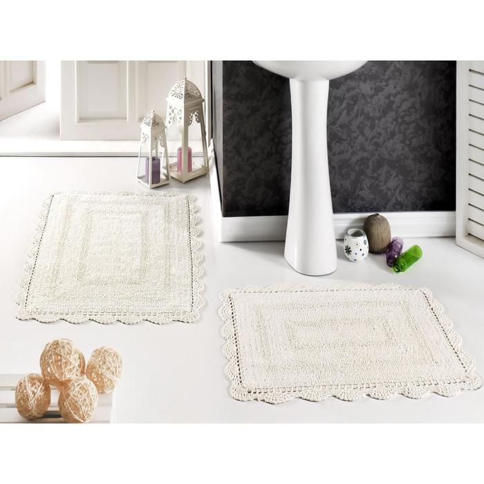 Набор ковриков Evora, размер 60х100 см-1 шт., 50х70 см-1 шт., цвет кремовый
Набор ковриков Evora, размер 60х100 см-1 шт., 50х70 см-1 шт., цвет кремовый