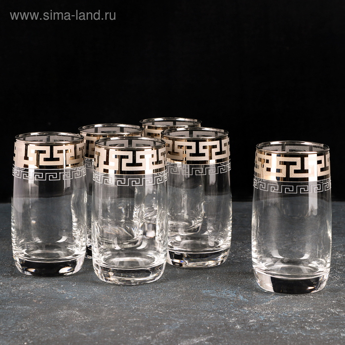 Набор стаканов для сока «Греческий узор», 330 мл, 6 шт
Набор стаканов для сока «Греческий узор», 330 мл, 6 шт