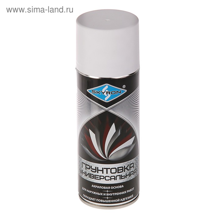 Грунтовка универсальная акриловая SKYRON, белая, 520 мл.
Грунтовка универсальная акриловая SKYRON, белая, 520 мл.