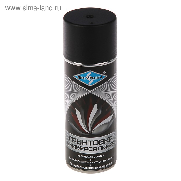 Грунтовка универсальная акриловая SKYRON, черная, 520 мл.
Грунтовка универсальная акриловая SKYRON, черная, 520 мл.