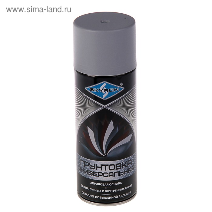 Грунтовка универсальная акриловая SKYRON, серая, 520 мл.
Грунтовка универсальная акриловая SKYRON, серая, 520 мл.
