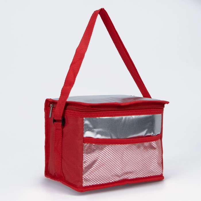 Термосумка на молнии 5 л, наружный карман, цвет красный
Термосумка на молнии 5 л, наружный карман, цвет красный