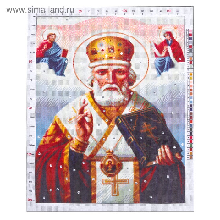 Канва для вышивания с рисунком «Святитель Николай», 47 х 39 см
Канва для вышивания с рисунком «Святитель Николай», 47 х 39 см