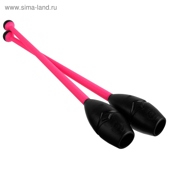 Булавы вставляющиеся для гимнастики (пластик, каучук) 41 см, цвет розовый/чёрный
Булавы вставляющиеся для гимнастики (пластик, каучук) 41 см, цвет розовый/чёрный