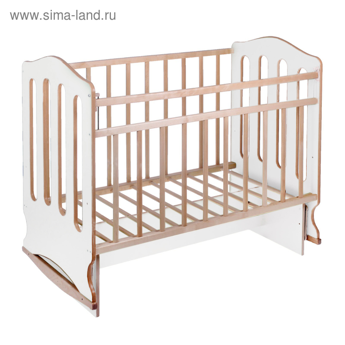Детская кроватка «Чудо» на качалке с поперечным маятником, цвет белый/берёза
Детская кроватка «Чудо» на качалке с поперечным маятником, цвет белый/берёза