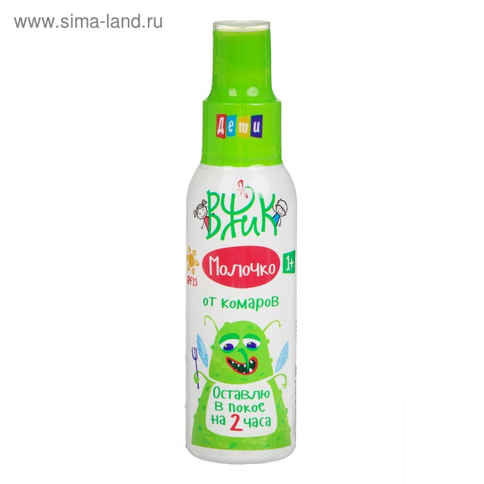 Молочко от комаров для детей "Вжик", 100 мл
Молочко от комаров для детей "Вжик", 100 мл