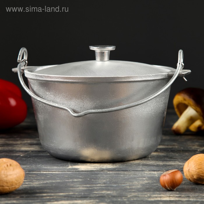 Казан алюминиевый "Рыбацкий", с крышкой, 1.5 л
Казан алюминиевый "Рыбацкий", с крышкой, 1.5 л