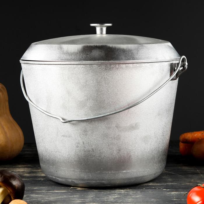 Казан алюминиевый "Рыбацкий", с крышкой, 12 л
Казан алюминиевый "Рыбацкий", с крышкой, 12 л