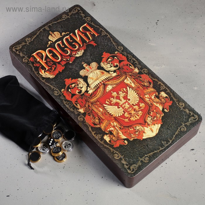 Нарды подарочные «Россия», 39,5 х 19,7 х 5,8 см.
Нарды подарочные «Россия», 39,5 х 19,7 х 5,8 см.