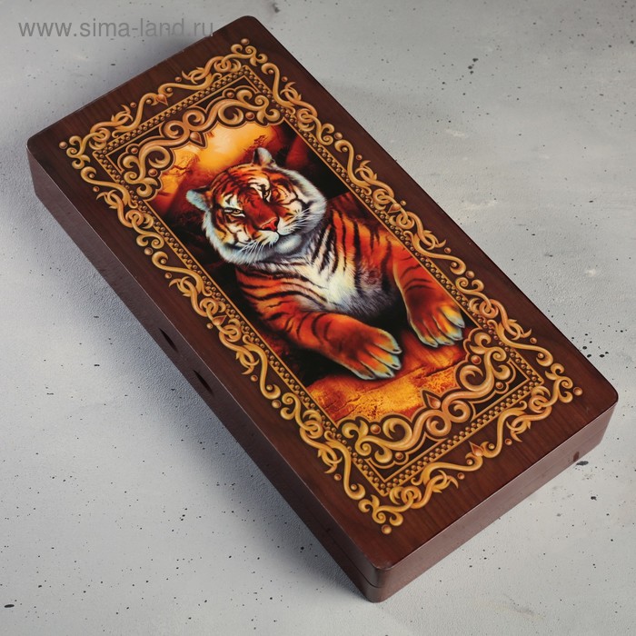 Нарды подарочные «Тигр», 39,5 х 19,7 х 5,8 см.
Нарды подарочные «Тигр», 39,5 х 19,7 х 5,8 см.