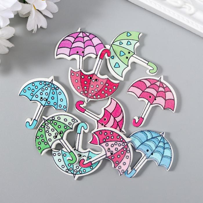 Набор пуговиц декоративных дерево "Зонтики" (набор 10 шт) МИКС 3,5х3,1 см
Набор пуговиц декоративных дерево "Зонтики" (набор 10 шт) МИКС 3,5х3,1 см