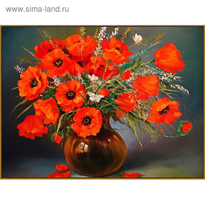 Алмазная мозаика «Маки в вазе», 17 цветов
Алмазная мозаика «Маки в вазе», 17 цветов